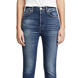 Never worn w/ tags RE/DONE High Rise crop jeans